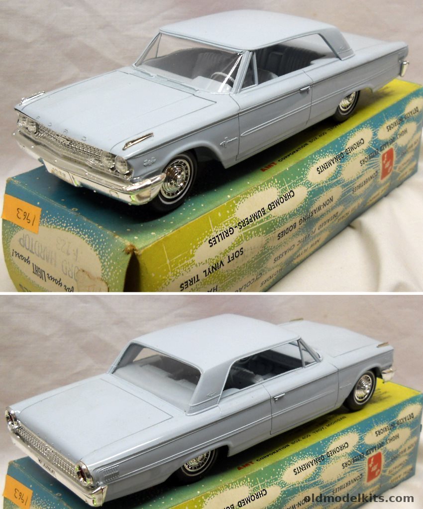 AMT 1/25 1963 Ford Galaxie 2 Door Hardtop Promo With Original Box plastic model kit